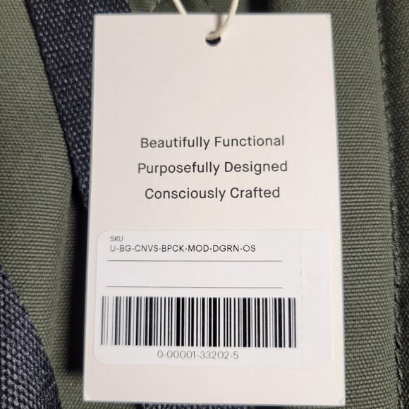 Everlane The Canvas Backpack in Dark Forest - Picture 3 of 12